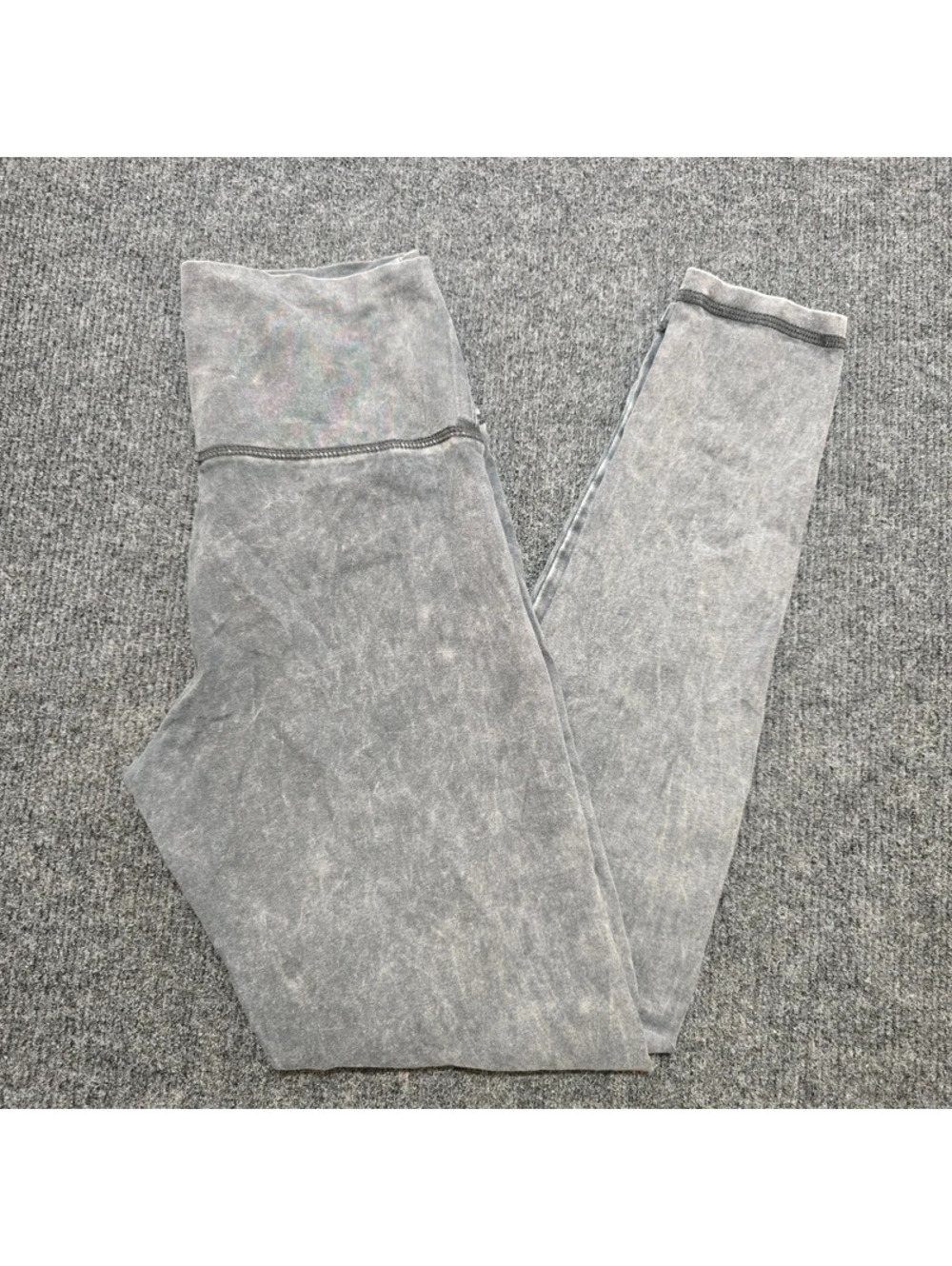Aerie Chill Play Move Acid Wash Leggings Women's S High Rise Charcoal Gray Yoga